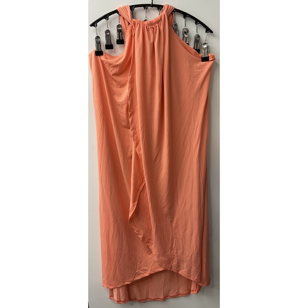 VENUS Halter High Low Dress Coral Color 2X Flowy Beach - Picture 2 of 8